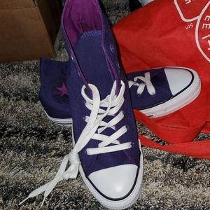 Purple high top chucks
